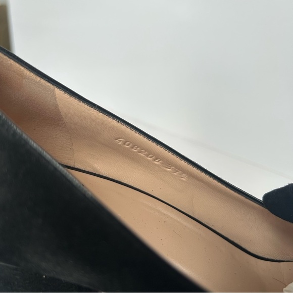 Gucci Marmont Black Fringed Suede Loafers 37.5 - Picture 10 of 12